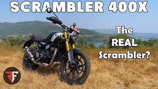 Triumph Scrambler 400x  Detailed Ride Review  Road amp Offroad Test  Rev Explorers [upl. by Dijam]