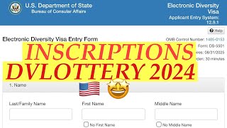 ENFIN DISPONIBLE SITE DVLOTTERY 2024  TUTO COMMENT REMPLIR LA FICHE DINSCRIPTION DVLOTTERY 2024 [upl. by Ghassan]