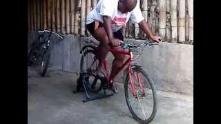 Peak 8 exercise using mountain bike on training stand 5222012 [upl. by Pompea251]