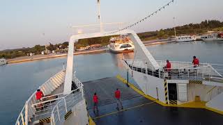 Corfu  Igoumenitsa amp Lefkimmi Port Lefkimmi Lines Ferry Island Greece [upl. by Tibbitts]