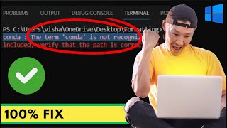 How to Fix quotConda is Not Recognizedquot Error in VSCode 2023 [upl. by Ilek]