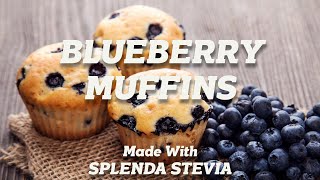 Blueberry Muffins  Made with Splenda Stevia [upl. by Akena447]