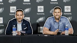 Howie Roseman and Nick Sirianni Recap the 2023 NFL Draft [upl. by Salim]