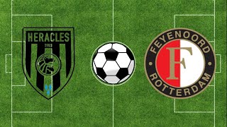 Heracles vs Feyenoord Samenvatting  Eredivisie 2324  PES 21 [upl. by Kemble]