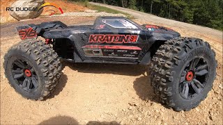 NEW ARRMA Kraton 8s EXB Jumps off a Cliff😱Tips and Freestyle Bash [upl. by Zelikow920]