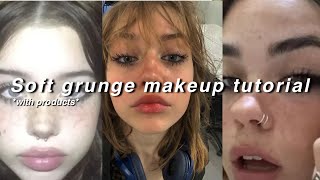 Soft grunge makeup tutorial WITH PRODUCTS  HE4VENLY [upl. by Naz]