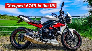 First impressions of the cheapest Triumph Street Triple 675 R in the UK [upl. by Odnanreh]