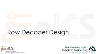 VLSI  Lecture 9b Row Decoder Design [upl. by Dewees]