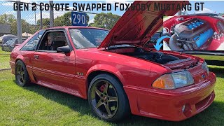 CLEAN Coyote Swapped Foxbody Mustang GT Full View [upl. by Naahs]