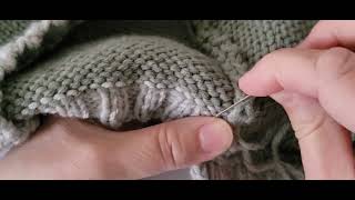 Apprendre à rentrer les laines pour des finitions parfaites tuto tricot 19 Paletot layette Phildar [upl. by Vasti131]