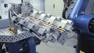 TRUMPF Lasersysteme TruLaser Robot 5020  Modulares Spannsystem [upl. by Sinnal898]