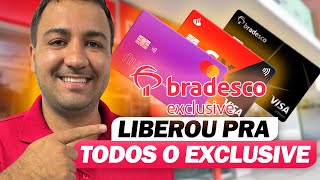 BRADESCO LIBERA EXCLUSIVE PARA GERAL APROVA CARTÃO NA HORA [upl. by Suinotna]