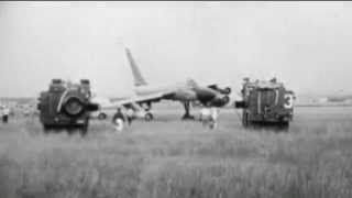 B58 Emergency Landing at Carswell AFB Fort Worth 10 September 1964 [upl. by Ynatil]