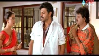 Raja Movie Scenes  Raja Release From Anjali House  Venkatesh Soundarya Sudhakar [upl. by Leira]