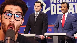 Republican Debate On SNL  HasanAbi reacts [upl. by Illa]