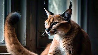 Caracal The Wild Cat with Stunning Ears  animal deep life [upl. by Xenophon507]