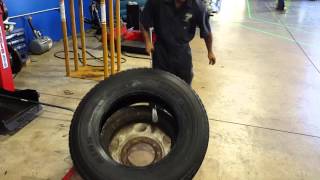 225 in rim tire removal and installation [upl. by Verneuil]