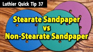 Stearate Sandpaper vs Non Stearate Sandpaper [upl. by Binetta]