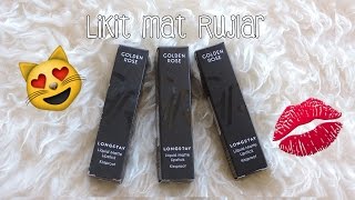 İnceleme  Golden Rose Likit Mat Rujlar  Longstay Liquid Matte Lipstick [upl. by Hegarty361]