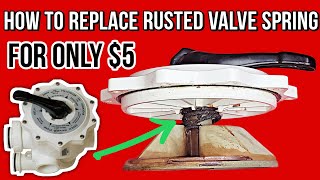 How To Replace Rusted Spring amp Rebuild Pentair Multiport Valve Diverter Pool Filter Spider Gasket [upl. by Hegarty]