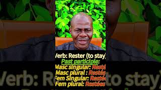 Past participle of ER verbs example Rester [upl. by Attenrev]