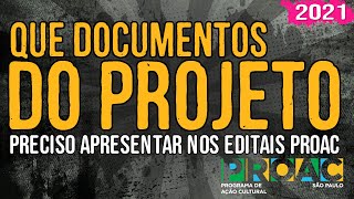 Que Documentos do Projeto Preciso Apresentar nos Editais ProAC  2021 [upl. by Eilraep]