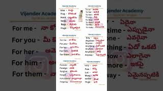 spoken english in telugu  telugu to english [upl. by Nolyarb]