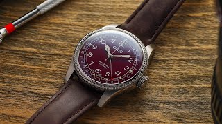 An Amazing Everyday Watch From Oris  Oris Big Crown Pointer Date Maroon Dial Review [upl. by Shayne]