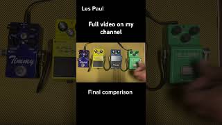 Blues Driver vs Tube Screamer vs Timmy vs Super Overdrive [upl. by Ydnelg]