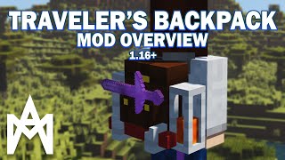 Minecraft  Travelers Backpack Mod Overview 116118 [upl. by Barling]