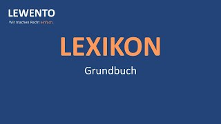 Lexikon Grundbuch [upl. by Germin395]