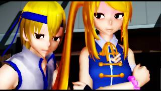 MMDFairy Tail  LucyChan VS LucyKun [upl. by Unity867]