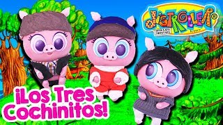 LOS TRES COCHINITOS y el LOBO FEROZ con KSI MERITOS Distroller Cuentos Clásicos Juguetes Fantásticos [upl. by Ysak]