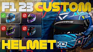 F1 23  CUSTOM HELMET TUTORIAL [upl. by Kinna]