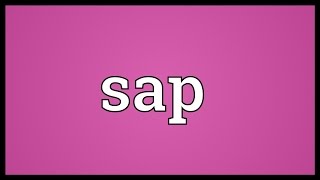 Sap Meaning [upl. by Iow876]