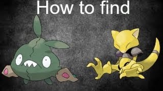 How to find Trubbish and Abra  Pokemon Brick Bronze [upl. by Aholah]