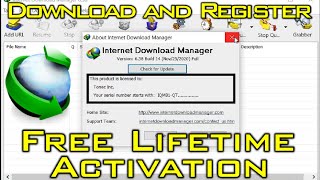 Lifetime Activation of Internet Download ManagerIDM  2021 [upl. by Esirehs]