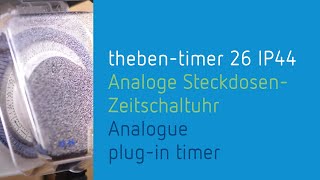 Analoge SteckdosenZeitschaltuhr theben timer 26 IP44 von Theben [upl. by Adnicul]