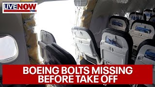 Boeing 737 max incident NTSB report reveals bolts missing before flight took off  LiveNOW from FOX [upl. by Kablesh9]