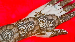 Latest simple arabic backhand mehndi design  simple mehndi design  mehndi designmehandi  mehndi [upl. by Daryn235]