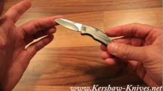 Kershaw Little Lockback Grey Knife 5300GRY  Video Demo [upl. by Jehoash950]