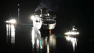 NZ Interislander Ferry “Aratere” Refloated [upl. by Mckee109]