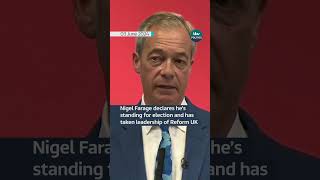 Nigel Farage announces he is standing in UK General Election shorts [upl. by Ydac]