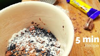 Brownie in a Mug  5 min  Eggless Recipe [upl. by Nanreh471]