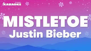 Justin Bieber  Mistletoe Karaoke Version [upl. by Zipah791]