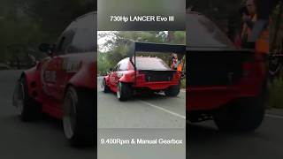 Time Attack 730Hp LANCER Evo 3 HillclimbMonster [upl. by Aihtiekal624]