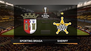 Sporting Braga  Sheriff  UEFA Europa League 20212022  PES Fantasy [upl. by Anelhtac]