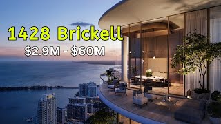 INSIDE 1428 BRICKELL Exquisite Brand New Residences with 80000 SF of Amenities in Miami [upl. by Cordy]