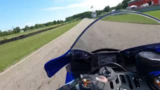 Lap around Nelson Ledges Road course 2020 Yamaha R1 [upl. by Ylnevaeh]