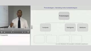 Preisstrategien  quotMarketing Management Grundlagenquot  Anthony Holtz [upl. by Jemmie]